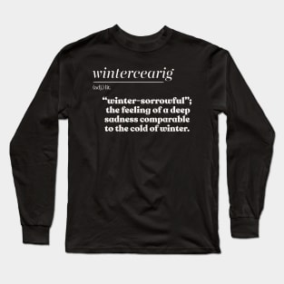 Wintercearing / Beautiful Words Definition Design Long Sleeve T-Shirt